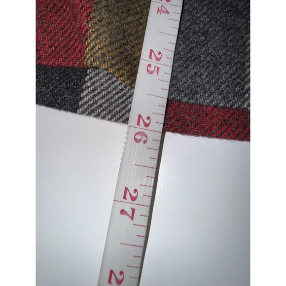 Vintage JBJ Womens Wool Open Front Jacket Blazer Striped Artsy Pockets Size 18 - Picture 6 of 8